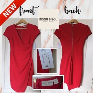 NWT Bisou Bisou Fiery Red Office/Cocktail Dress!